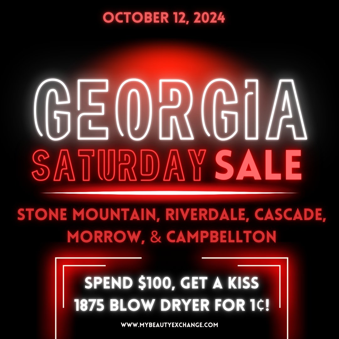 Georgia BX Babes Only! - This Saturday Only 10/12 - Beauty Exchange Beauty Supply