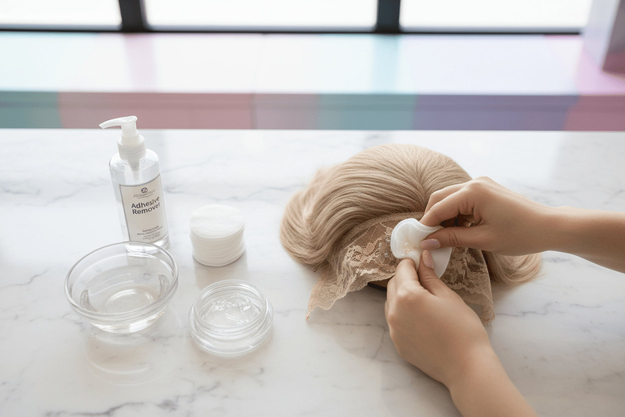 How to Clean and Reuse Lace Wig Glue the Right Way - Beauty Exchange Beauty Supply