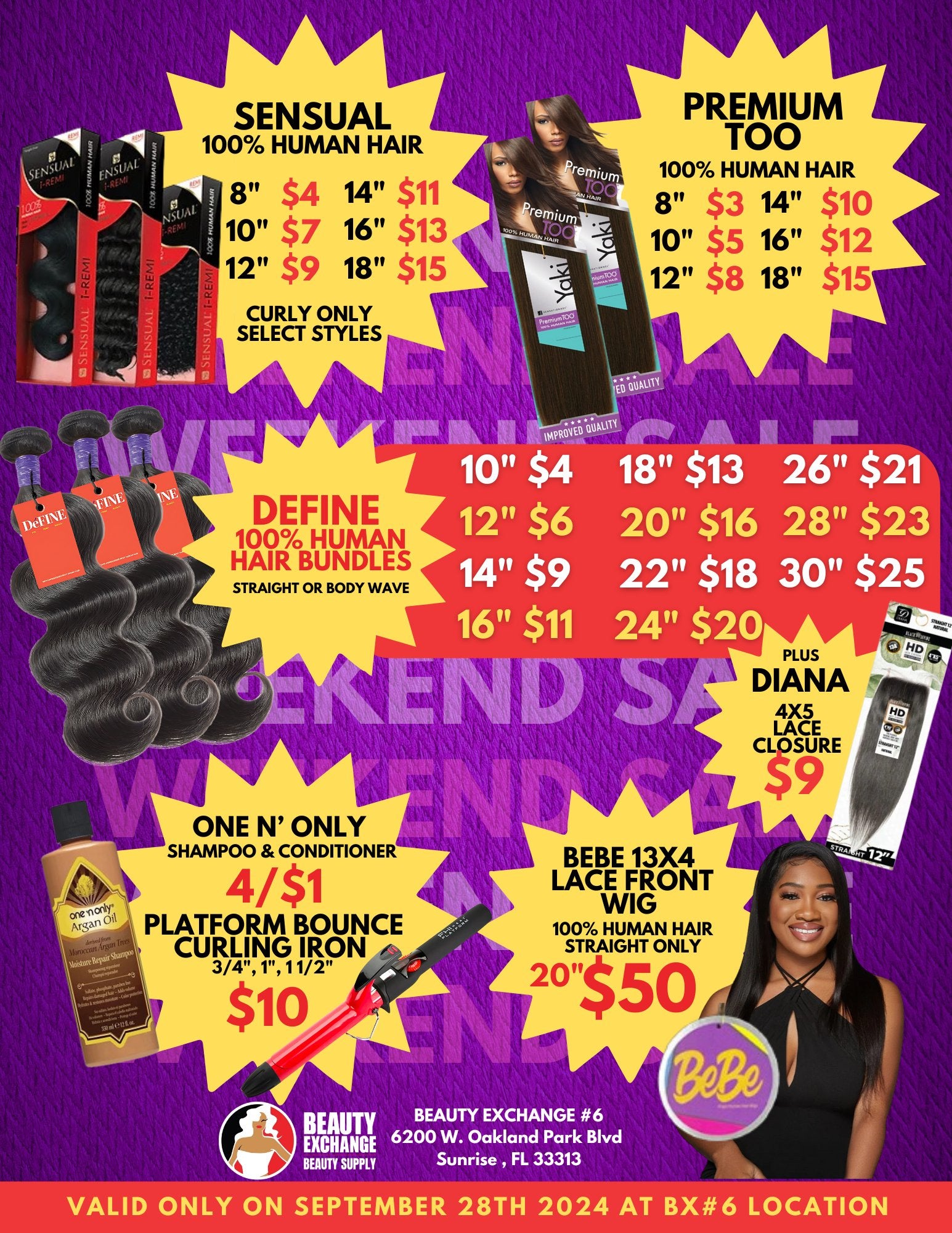 Oakland Park BX Babes Only! | Saturday September 28, 2024 - Beauty Exchange Beauty Supply