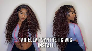 Synthetic lace front wig install deals