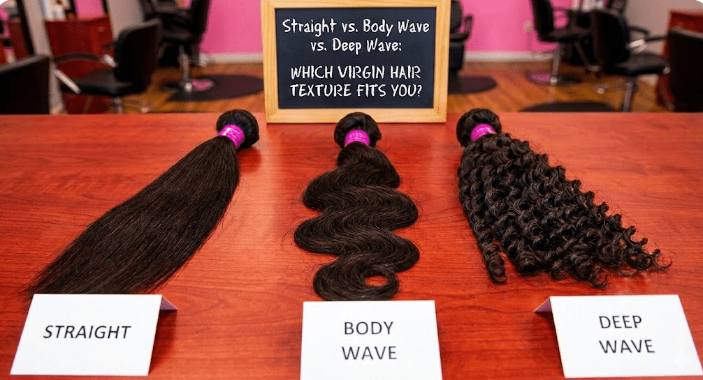 Straight vs. Body Wave vs. Deep Wave: Which Virgin Hair Texture Fits You? - Beauty Exchange Beauty Supply