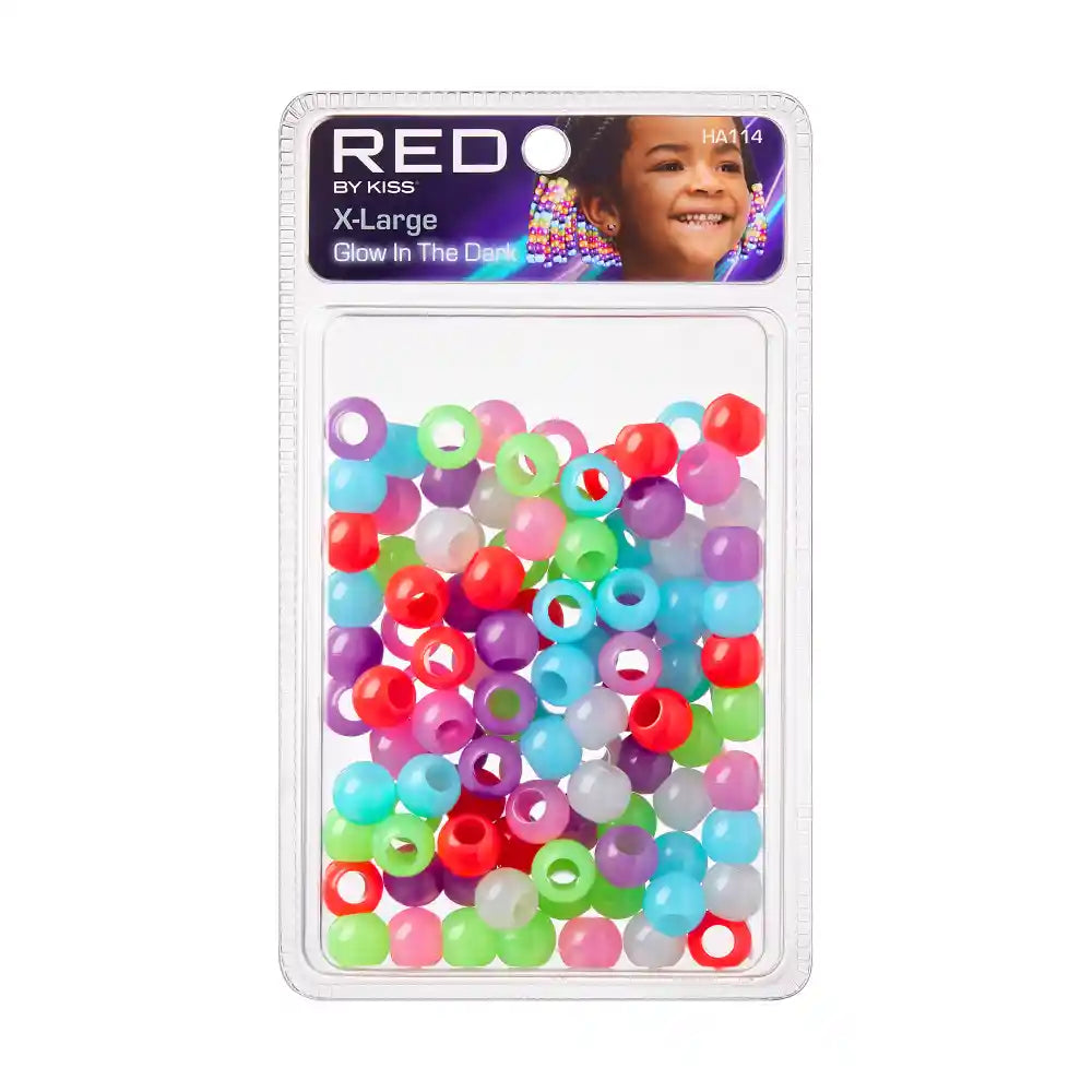 RED Glow-in-the-Dark Beads- Color Assorted