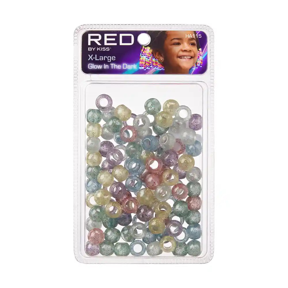 RED Glow-in-the-Dark Beads- Color Assorted