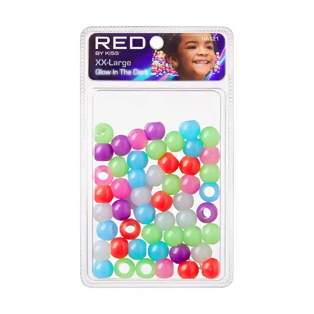 RED Glow-in-the-Dark Beads- Color Assorted