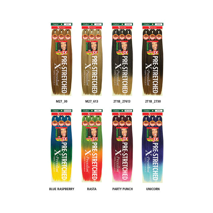 Outre X-Pression 3x Pre-Stretched Braiding Hair 42"