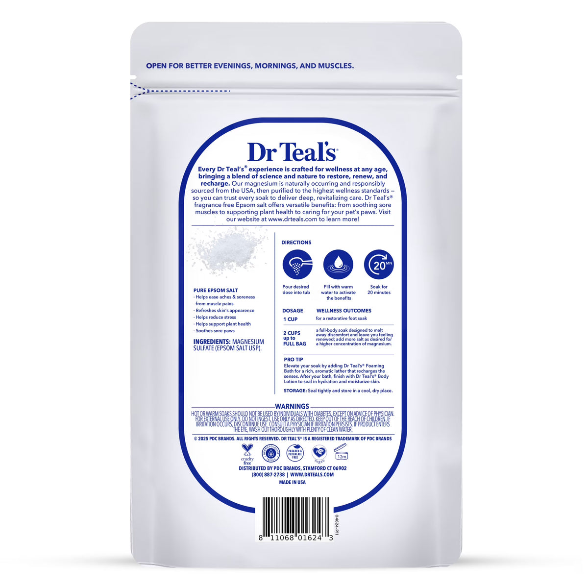 Dr Teal's Epsom Salt Magnesium Soak – 4 lbs