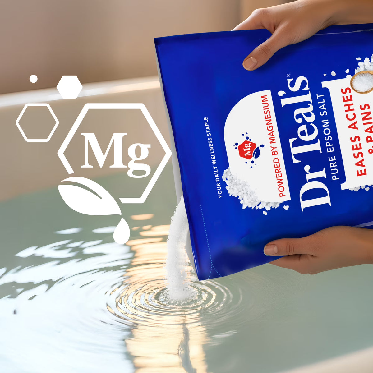 Dr Teal's Pure Epsom Salt Therapeutic Soak – 6 lbs