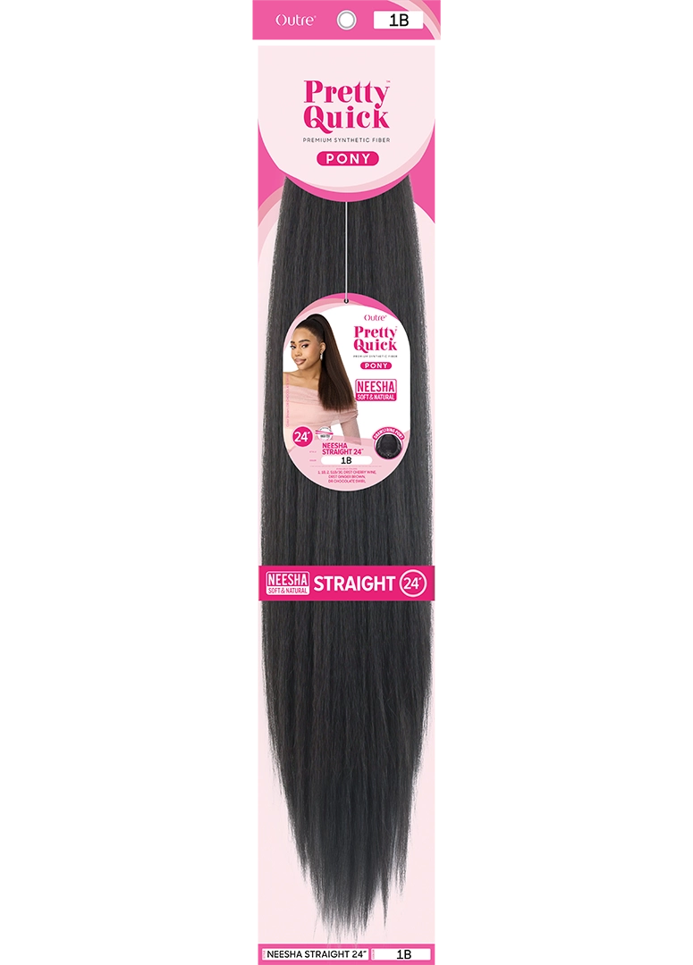 Outre Pretty Quick Drawstring Ponytail – Neesha Straight 24"