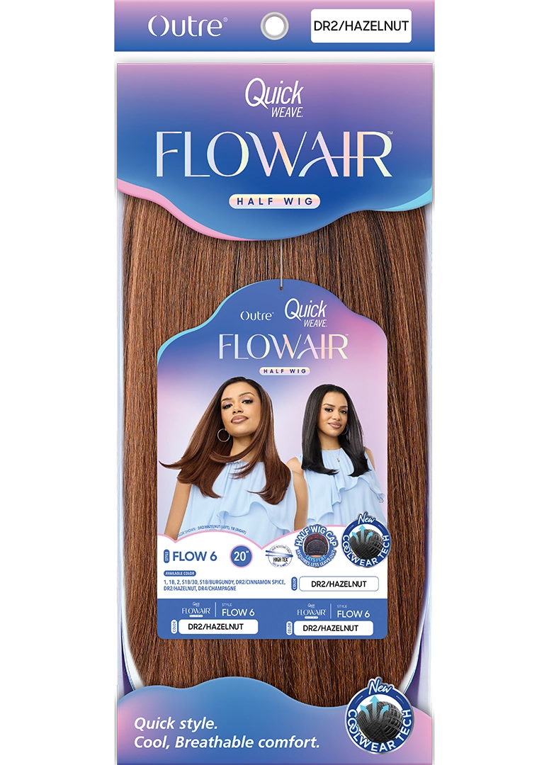 Outre Quick Weave Flowair Synthetic Half Wig – Flow 6