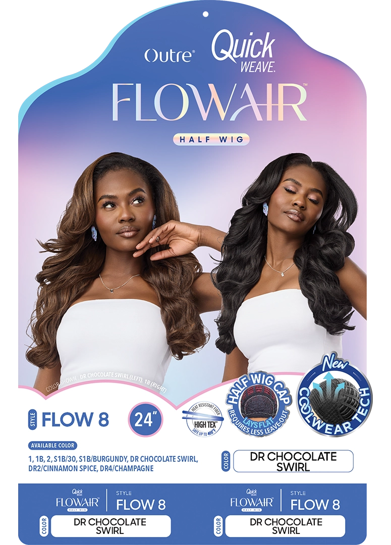 Outre Quick Weave Flowair Synthetic Half Wig – Flow 8