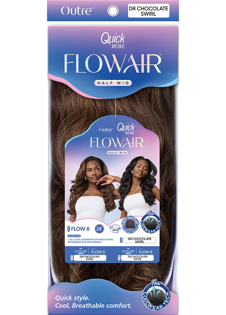 Outre Quick Weave Flowair Synthetic Half Wig – Flow 8
