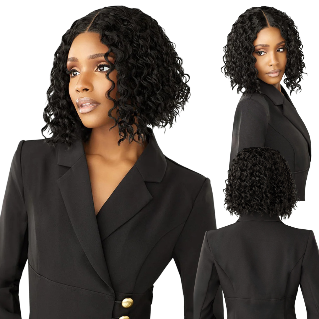 Sensationnel Synthetic Hair Butta Chic Bob Glueless HD Lace Front Wig - LOB Unit 10