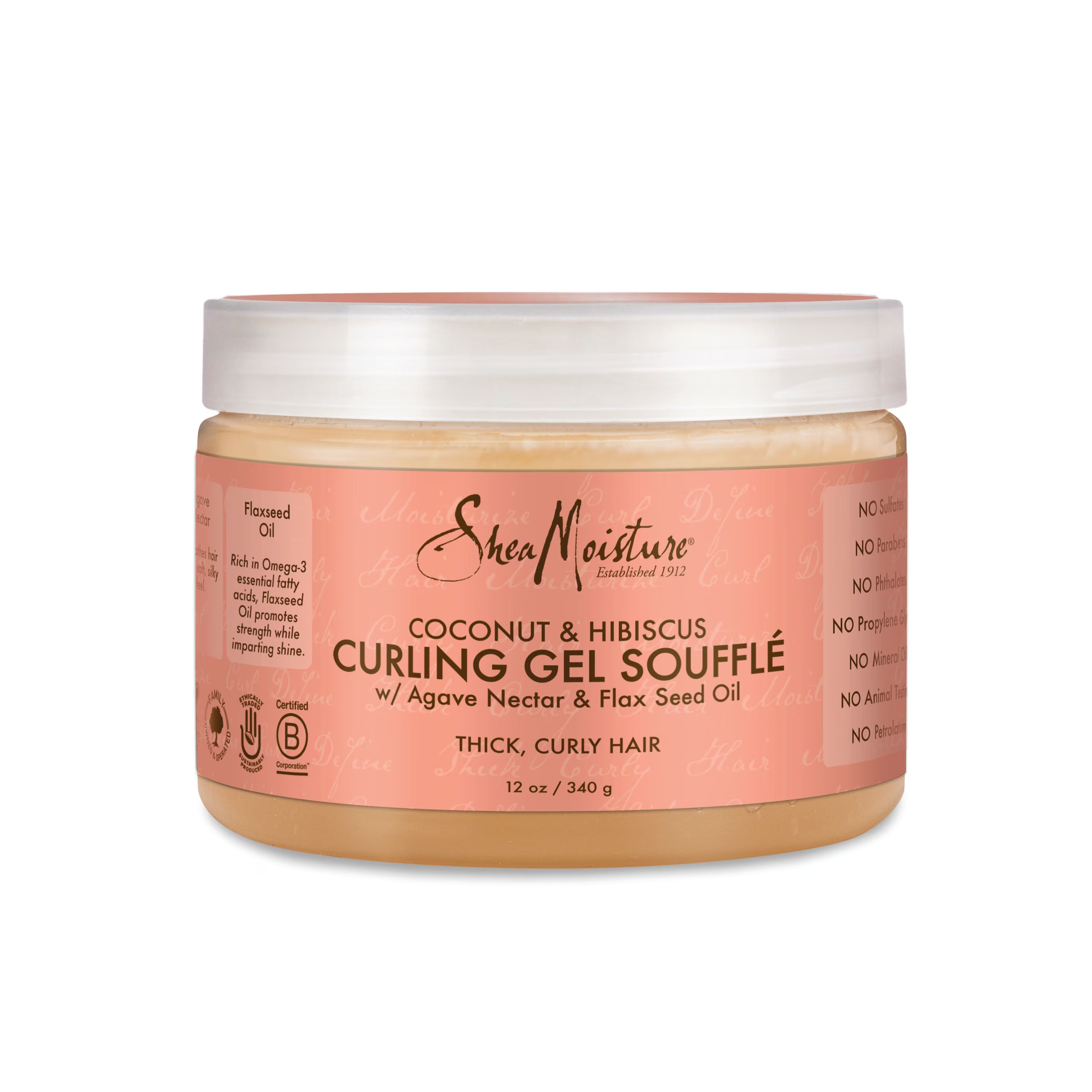 Shea Moisture Coconut & Hibiscus Curling Gel Souffle - 12oz