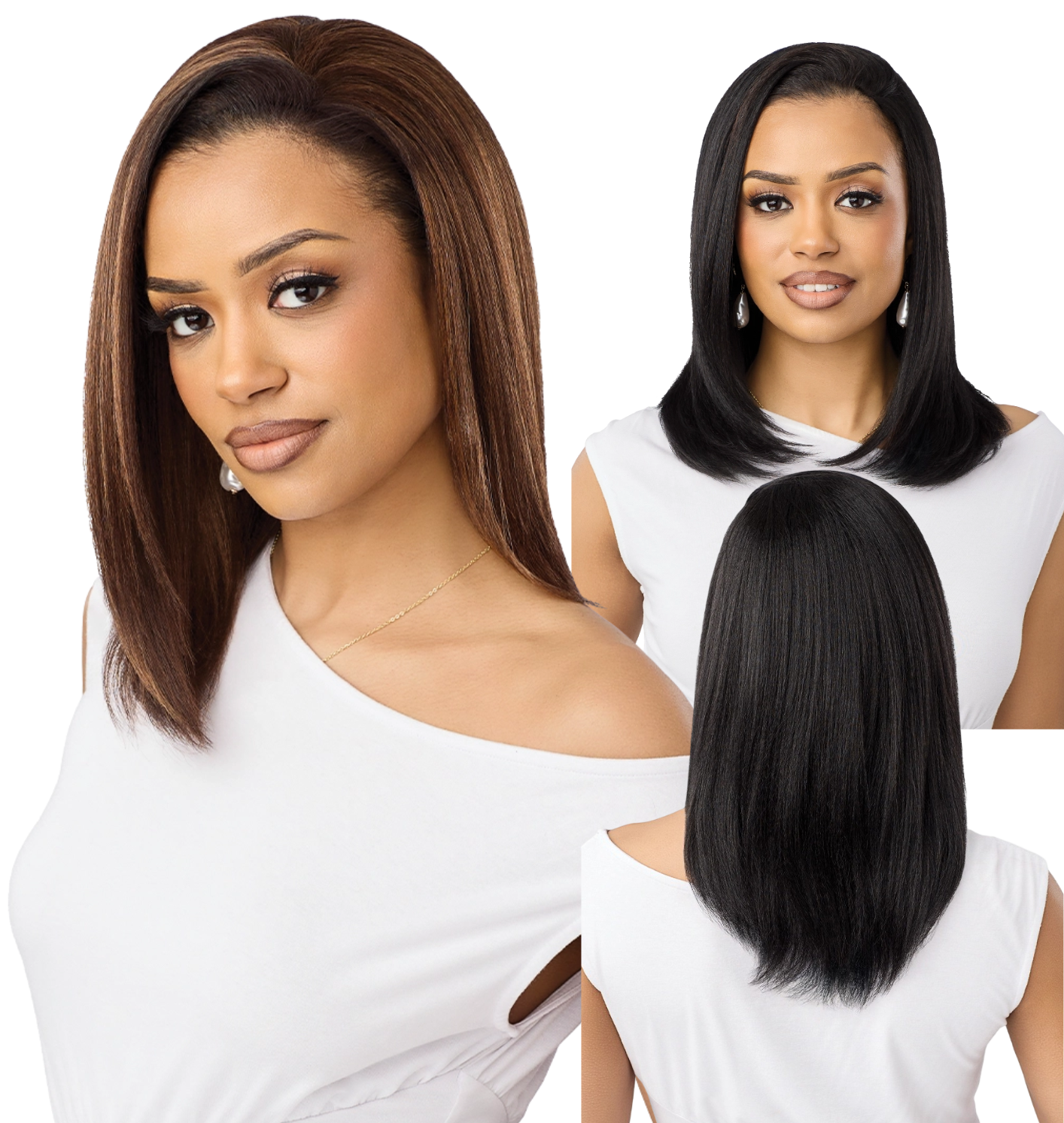 Outre Quick Weave Synthetic Half Wig – Kalina 18”