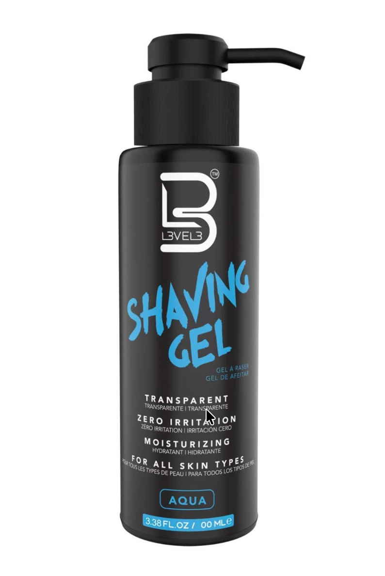 L3VEL3 Shaving Gel – Aqua & Flame, 3.38 oz