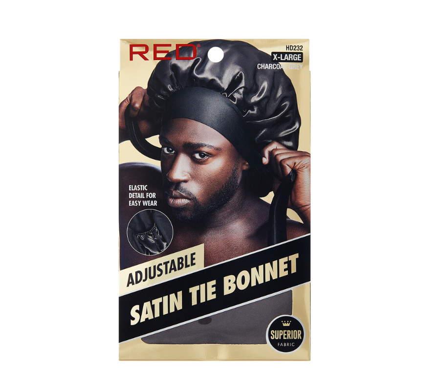 Red by Kiss Men's Adjustable Satin Tie Bonnet