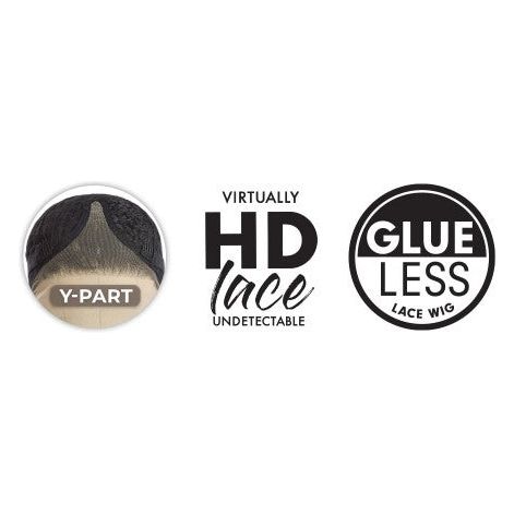 Sensationnel Kinky Edges Y‑Part HD Lace Wig – Kinky Loose Spiral 24″