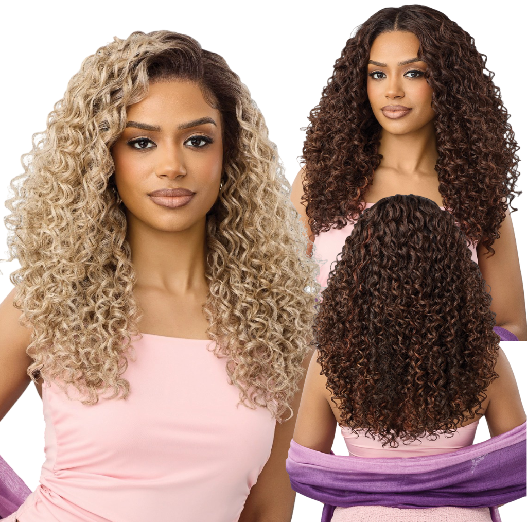 Outre Airtied 360 FlexiLace Human Hair Blend HD Lace Wig – HHB Italian Curls 22"