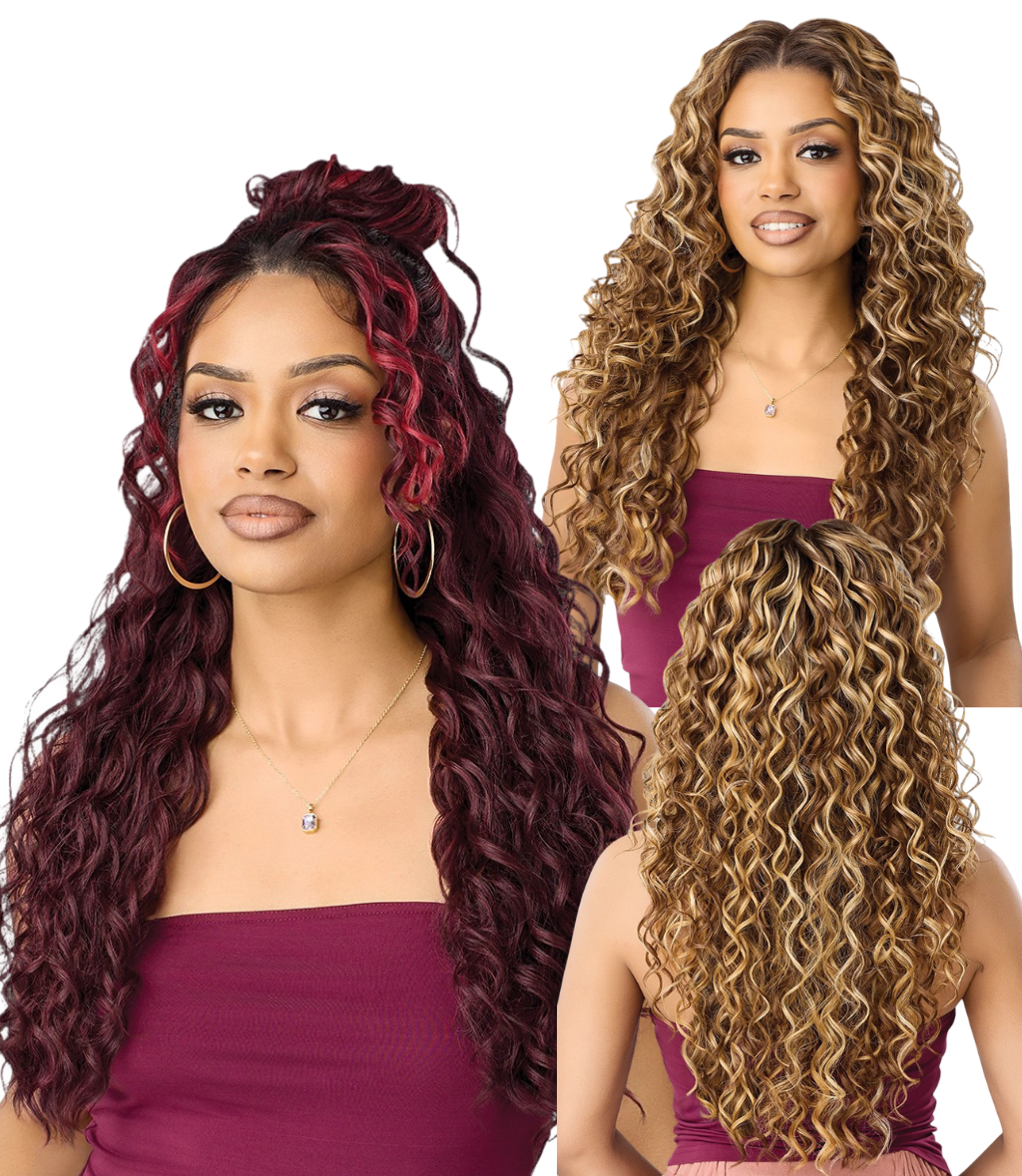 Outre Airtied 100% Fully Hand-Tied Human Hair Blend HD Lace Wig - HHB Loose Deep 24"