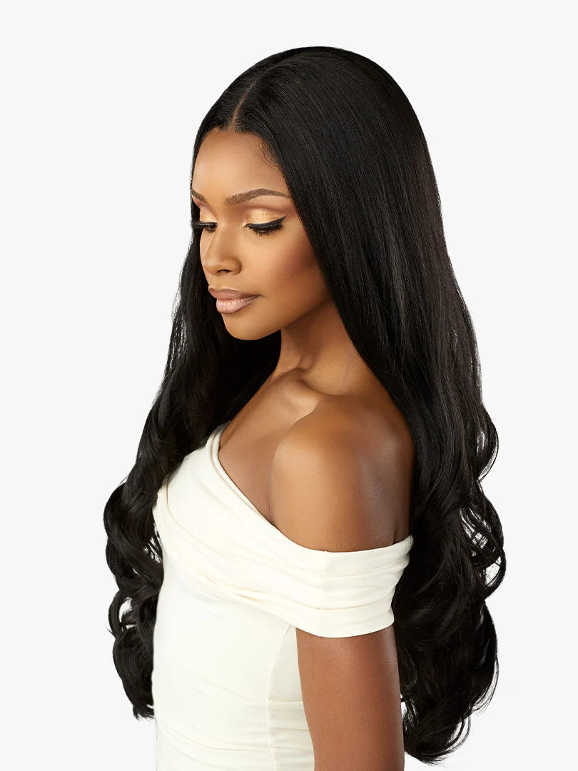 Sensationnel Crowned Edge 13x5 Synthetic HD Lace Wig – Euro Body 28”