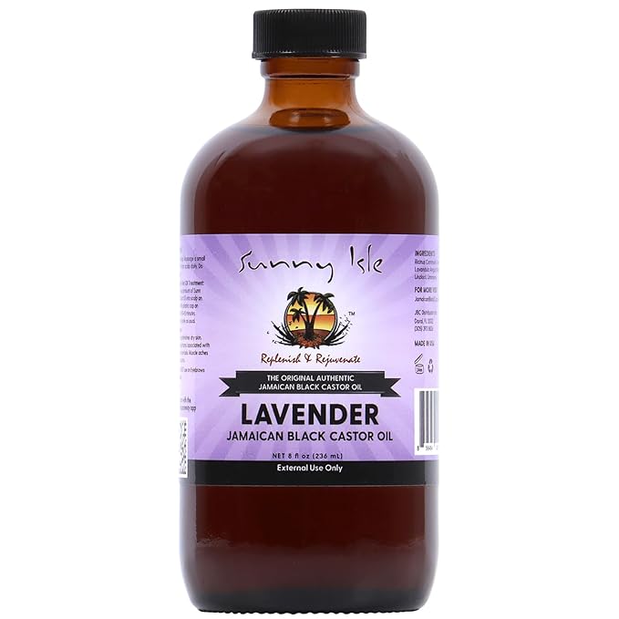 Sunny Isle Lavender Jamaican Black Castor Oil - 4 oz or 8 oz