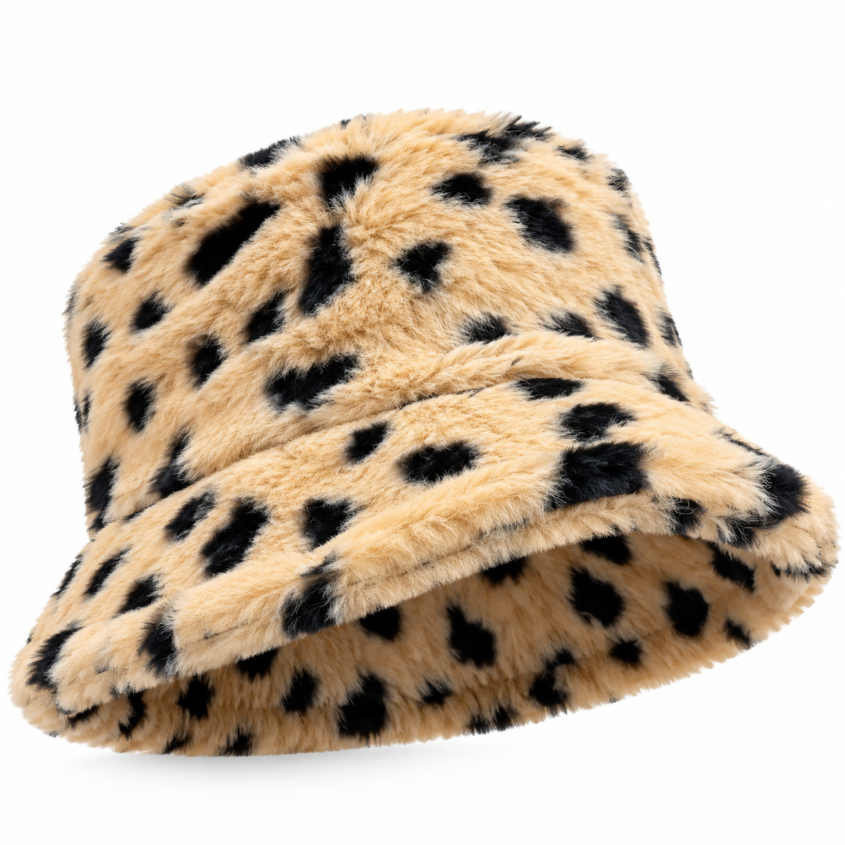 Real Beauty Fuzzy Faux Fur Bucket Hats