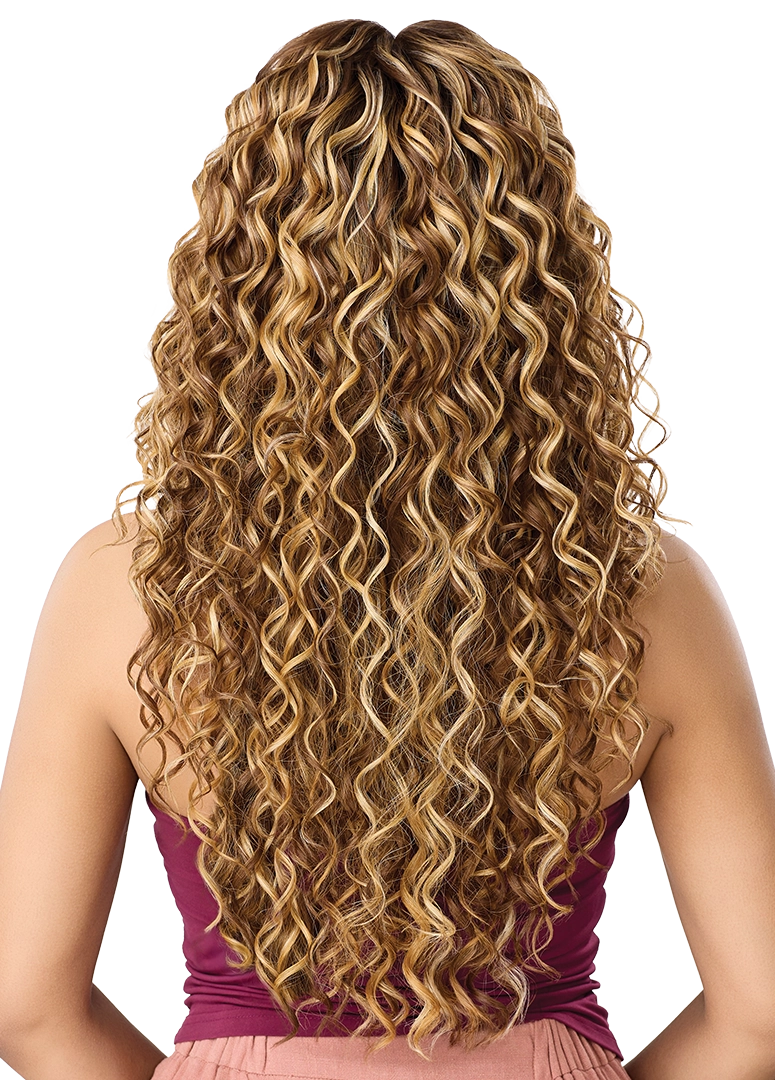 Outre Airtied 100% Fully Hand-Tied Human Hair Blend HD Lace Wig - HHB Loose Deep 24"
