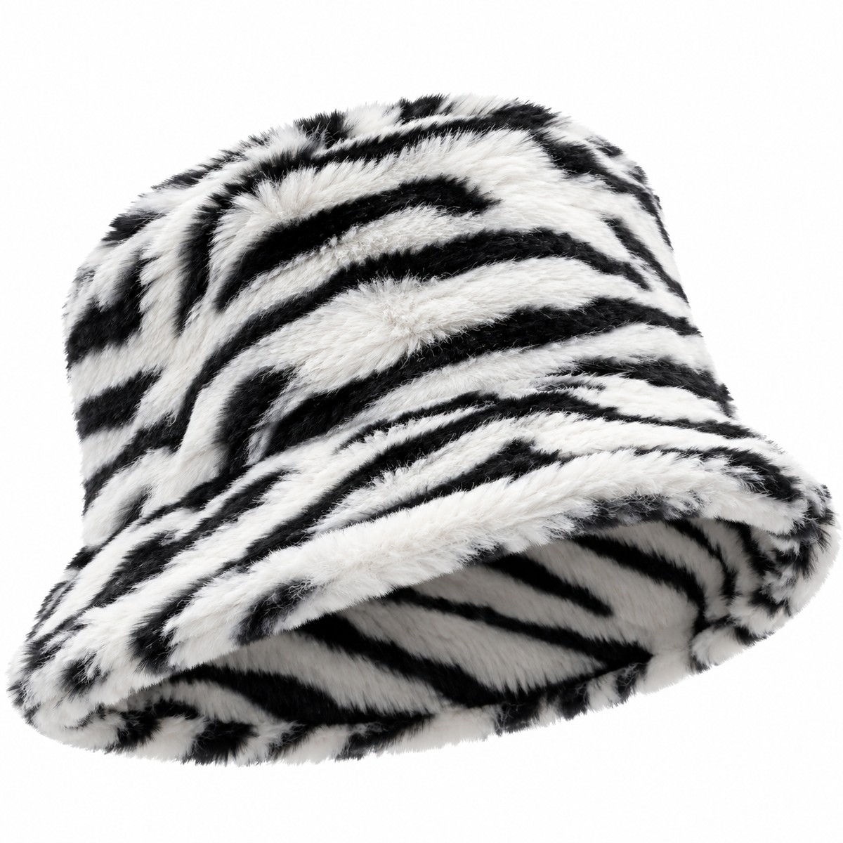 Real Beauty Fuzzy Faux Fur Bucket Hats
