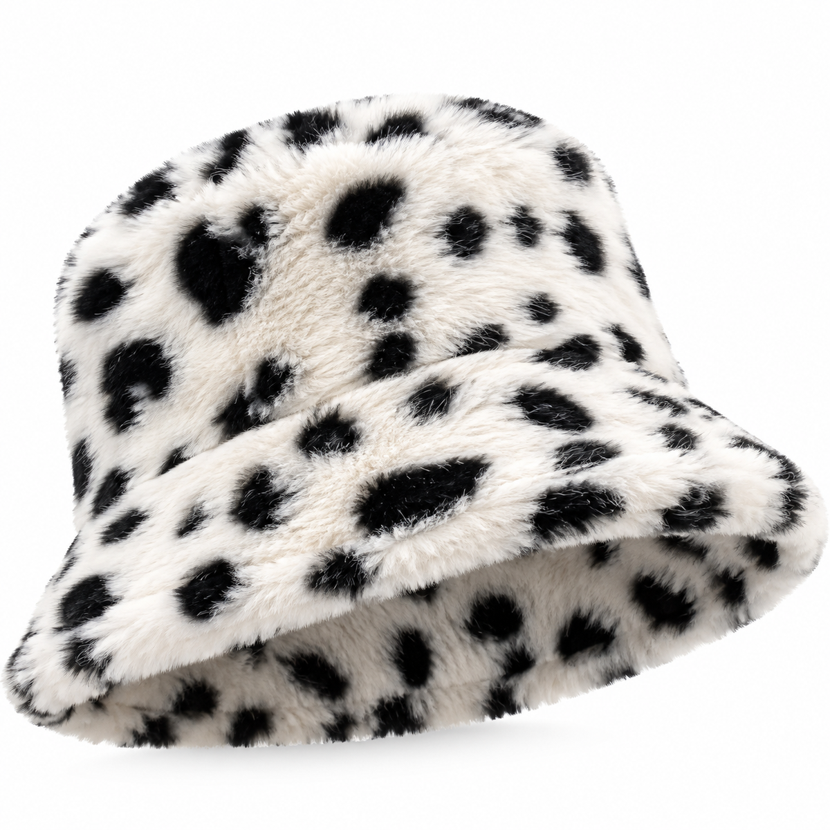 Real Beauty Fuzzy Faux Fur Bucket Hats