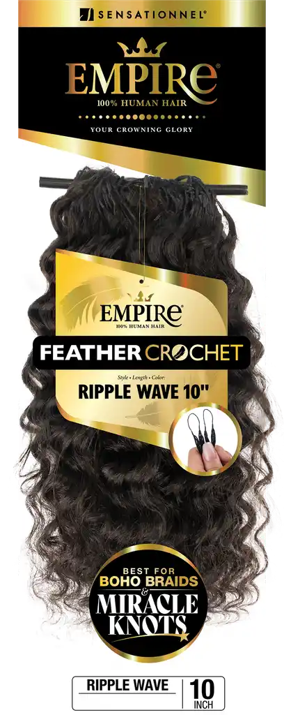 Sensationnel Empire 100% Human Hair Feather Crochet – Ripple Wave