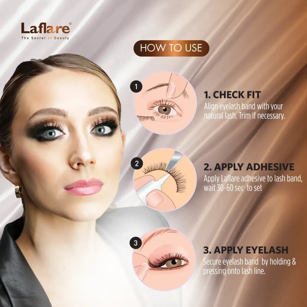 Laflare 3D Silk Mink Max Volume Lashes – 25mm