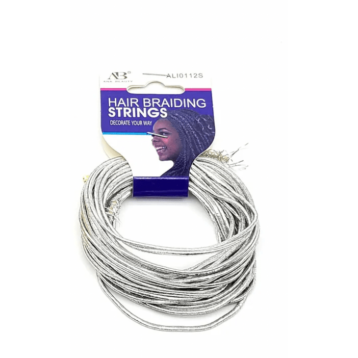 AB Hair Braiding Strings | ALI0112S, ALI0112B2, ALI0112RA | Metallic Threads for Stylish Braids & Locs - Beauty Exchange Beauty Supply