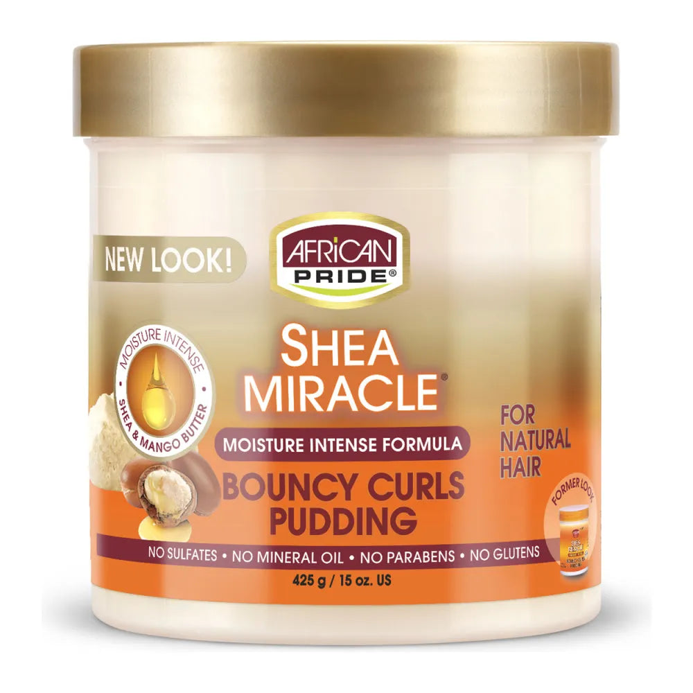 African Pride Shea Miracle Bouncy Curls Pudding โ 15 oz