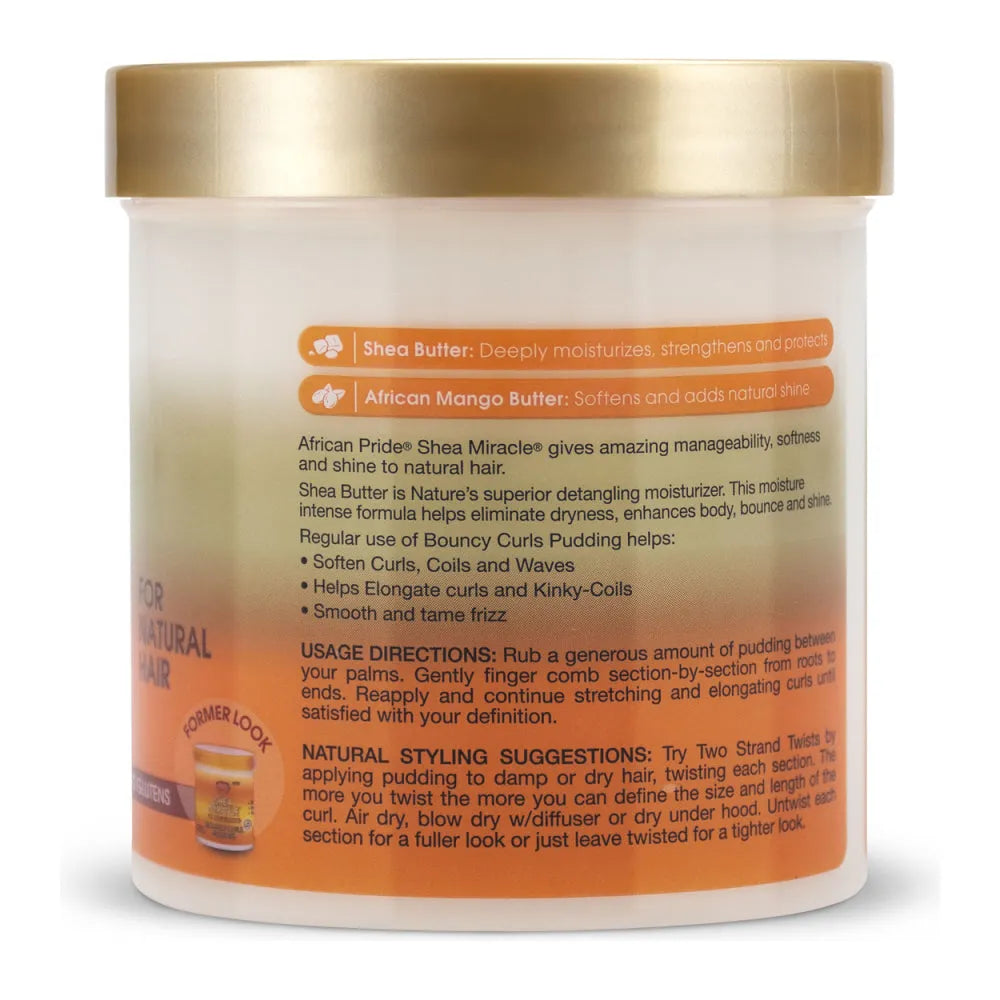 African Pride Shea Miracle Bouncy Curls Pudding โ 15 oz