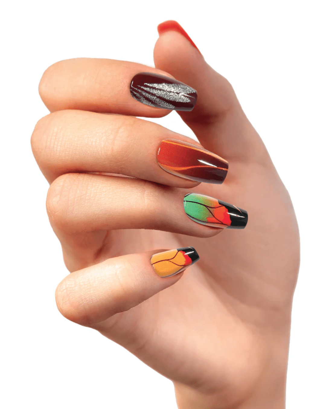 Absolute New York Beautifly Press - On Nails - Coffin Medium - Beauty Exchange Beauty Supply