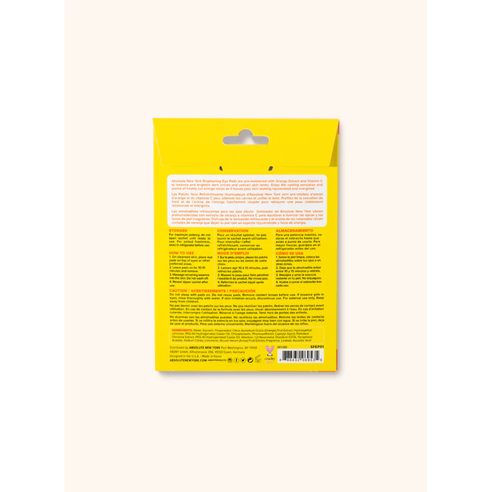 Absolute New York Exfoliating & Cooling Eye Pads – 16 Pads - Beauty Exchange Beauty Supply