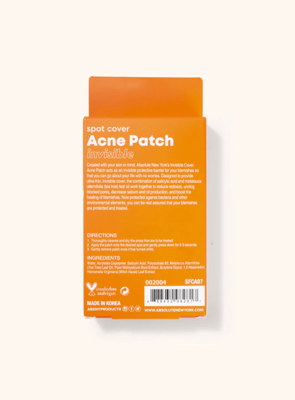 Absolute New York Spot Cover Acne Patch โ 36 Patches - Beauty Exchange Beauty Supply