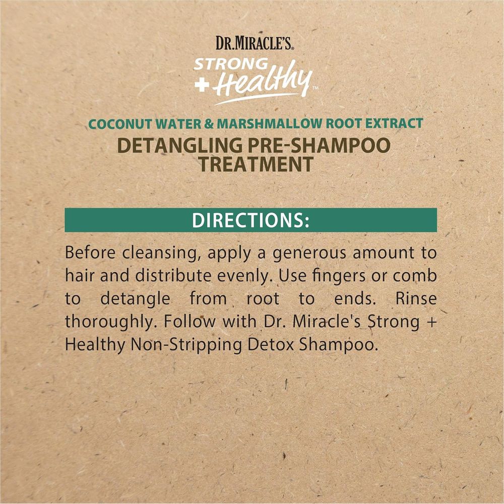 Dr. Miracle’s Strong and Healthy Detangling Pre-Shampoo Treatment - 12 fl oz