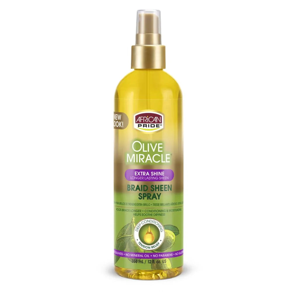 African Pride - Braid Sheen Spray Duo 12oz - Beauty Exchange Beauty Supply