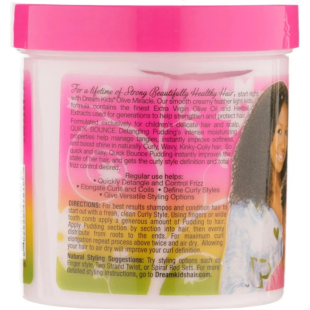 African Pride Dream Kids Olive Miracle | 2 Variants - Detangling Moisturizing Leave - In Conditioner & Quick Bounce Detangling Pudding | Softens, Detangles & Defines Curls – 15 oz - Beauty Exchange Beauty Supply