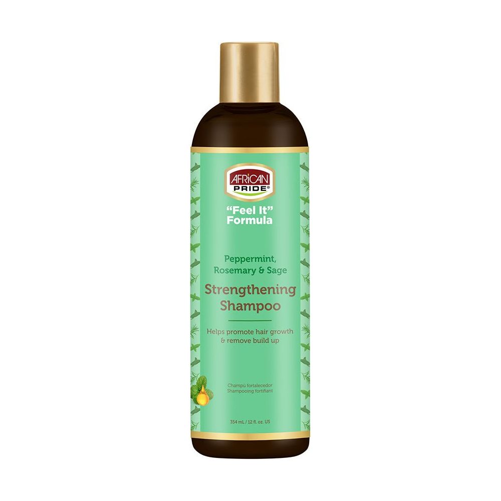 African Pride "FEEL IT" Formula Strengthening Shampoo & Conditioner Set | Each With Peppermint, Rosemary & Sage for Healthy Hair & Scalp – 12 oz - Beauty Exchange Beauty Supply