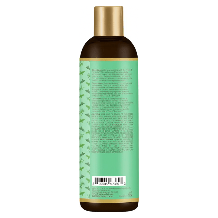 African Pride "FEEL IT" Formula Strengthening Shampoo & Conditioner Set | Each With Peppermint, Rosemary & Sage for Healthy Hair & Scalp – 12 oz - Beauty Exchange Beauty Supply