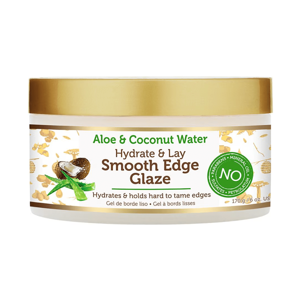 African Pride Moisture Miracle Edge Tamer Collection | (2 Variants) Aloe & Coconut Water Edge Glaze & Edge Styling Wax – Smooth, Nourish, & Slay Edges with Lasting Hold – 6 oz - Beauty Exchange Beauty Supply