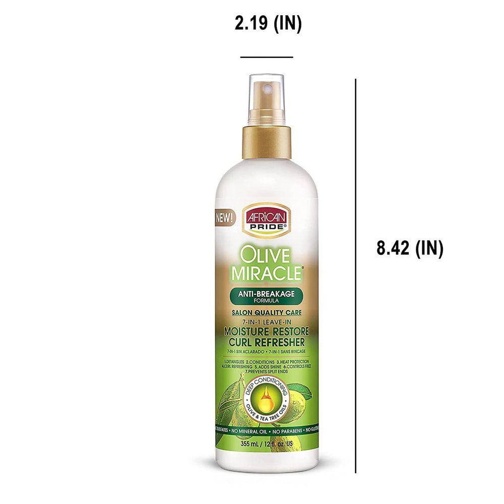 African Pride Olive Miracle 7 - IN - 1 Leave - In Curl Refresher - Beauty Exchange Beauty Supply