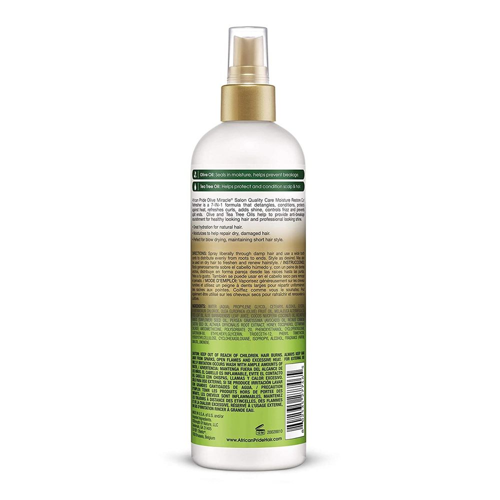 African Pride Olive Miracle 7 - IN - 1 Leave - In Curl Refresher - Beauty Exchange Beauty Supply