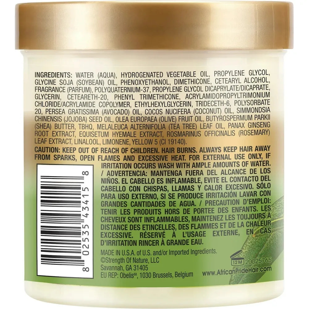 African Pride Olive Miracle Leave - In Conditioner | Moisturizing & Strengthening Formula for Damaged Hair โ Unisex, Daily Use โ 12oz & 15oz - Beauty Exchange Beauty Supply