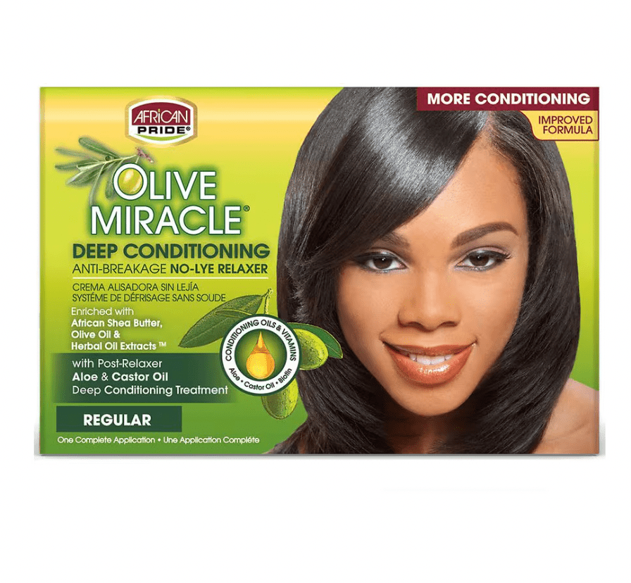 African Pride Olive Miracle Relaxer – Reg & Super - Beauty Exchange Beauty Supply