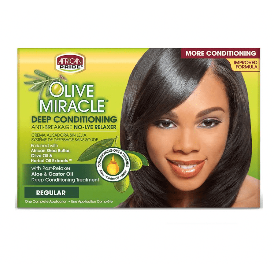 African Pride Olive Miracle Relaxer – Reg & Super - Beauty Exchange Beauty Supply