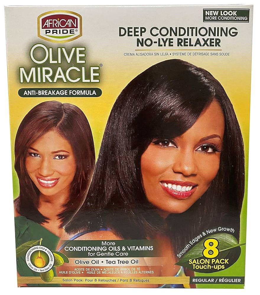 African Pride Olive Miracle Relaxer โ Reg & Super Kits - Beauty Exchange Beauty Supply