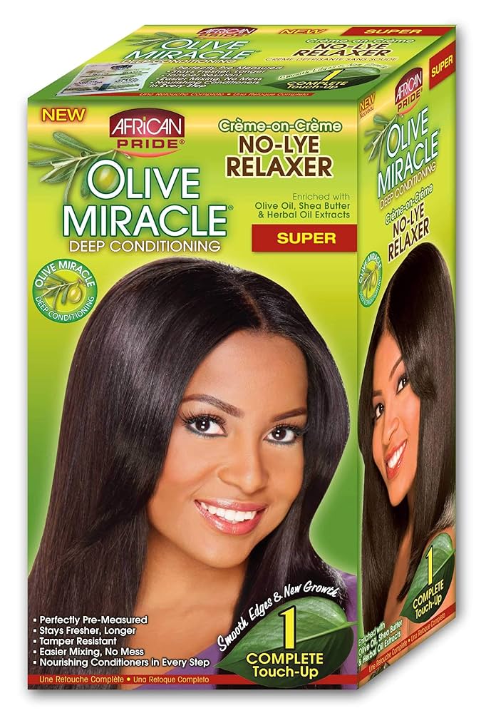 African Pride Olive Miracle Relaxer โ Reg & Super Kits - Beauty Exchange Beauty Supply